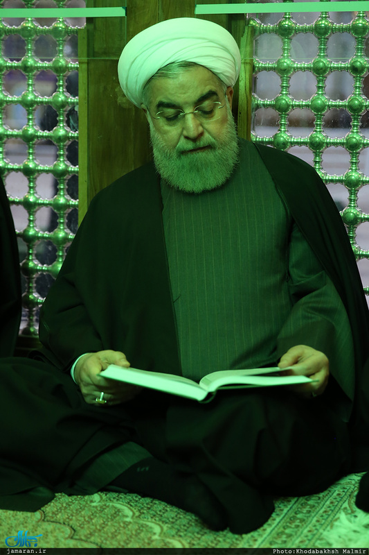 تجدید میثاق رئیس جمهور و اعضای هیئت دولت با آرمان های حضرت امام(س) 