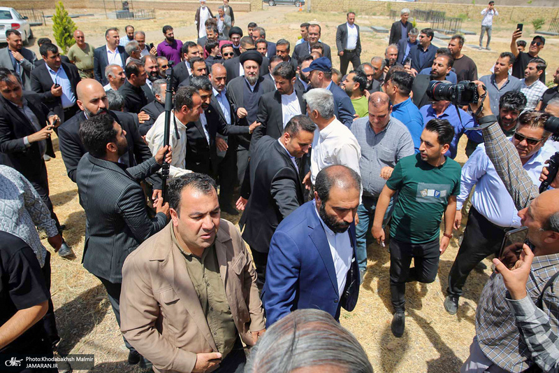 حضور سید حسن خمینی در روستای خیارج استان قزوین -2