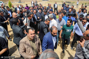 حضور سید حسن خمینی در روستای خیارج استان قزوین -2