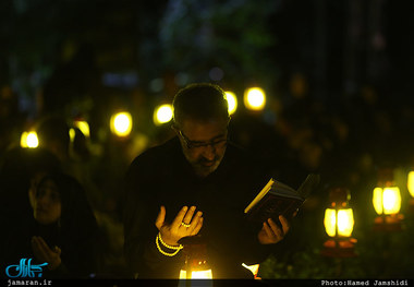 مراسم احیای شب بیست و یکم ماه مبارک رمضان در گلزار شهدا