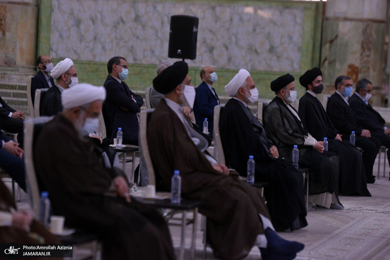 تجدیدمیثاق رئیس قوه قضائیه و مسئولان عالی قضایی با آرمان‌های حضرت امام خمینی(س)