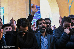 مراسم تشییع و خاکسپاری پیکر اشرف بروجردی