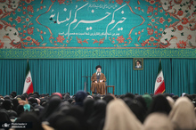 دیدار هزاران نفر از زنان و دختران با رهبر معظم انقلاب