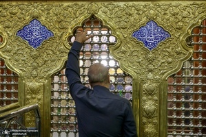 حال و هواى حرم مطهر رضوی در شام ولادت امام رضا (ع)