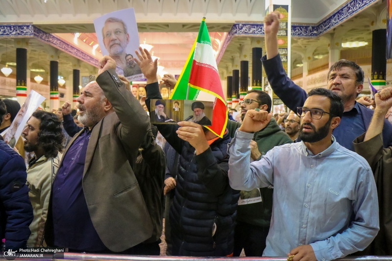 مراسم بزرگداشت شهید علی لاریجانی در حرم حضرت معصومه (س)