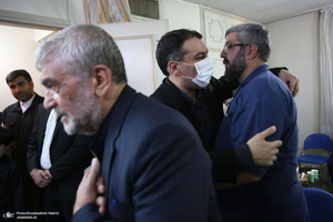 حضور سید حسن خمینی در منزل مرحوم حجت الاسلام و المسلمین دعایی (ره)