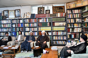 دیدار مدیر حوزه علمیه خراسان با سید حسن خمینی