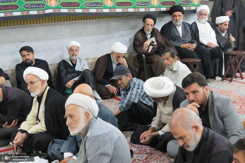 مراسم عزاداري ایام فاطمیه در دفتر آیت الله العظمی صانعی (ره)