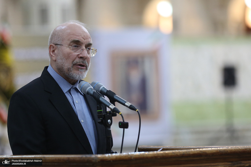 مراسم تجدید میثاق رئیس و نمایندگان مجلس شورای اسلامی با آرمان های امام خمینی (س)