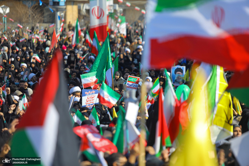 راهپیمایی باشکوه 22 بهمن در قم