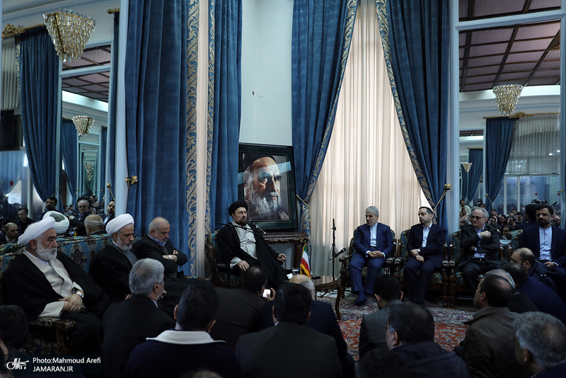 دیدار رییس، معاونان و کارکنان سازمان برنامه و بودجه با سید حسن خمینی