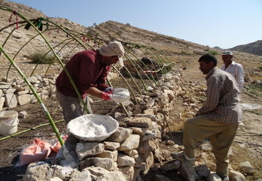 مراحل ساخت کومه عشایری" لکر"