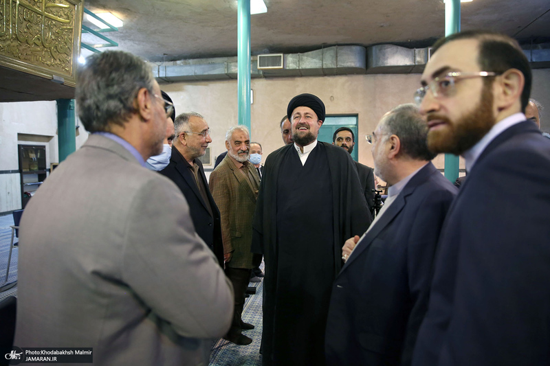 دیدار جمعی از معاونین و سفرای سابق وزارت خارجه‎‎ با سید حسن خمینی