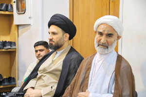 مراسم جشن عید غدیر و عمامه‌گذاری طلاب در بیت مراجع  تقلید و علما