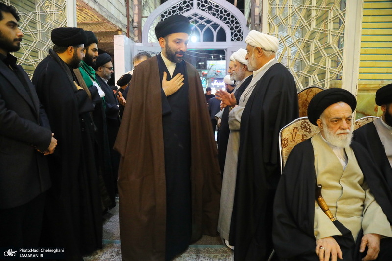 مراسم چهلمین روز درگذشت مرحوم آیت الله سید هادی سیستانی در قم‎
