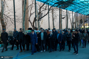 مراسم تشییع پیکر رضا رئیس طوسی استاد دانشکده حقوق و علوم سیاسی دانشگاه تهران