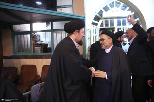 مراسم سالگرد رحلت آیت‌الله سید محمد موسوی بجنوردی در حسینیه جماران  -1