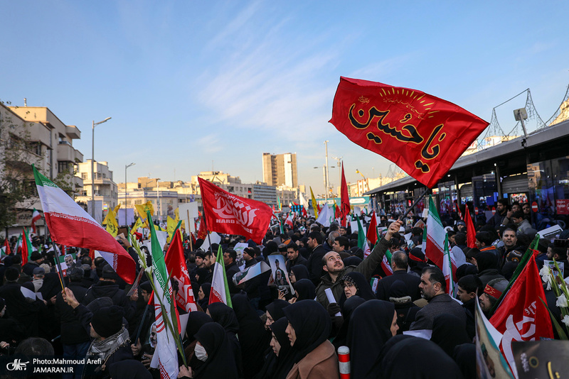 حضور میلیون ها تهرانی در تشییع پیکر مطهر سردار قاسم سلیمانی -1