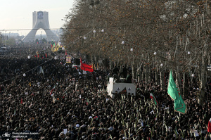 حضور میلیون ها تهرانی در تشییع پیکر مطهر سردار قاسم سلیمانی - 11