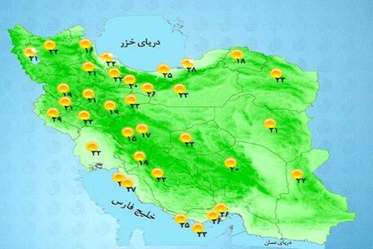 پیش بینی باد و باران در مناطق غرب