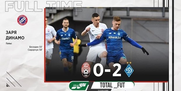 شکست زوریا در حضور لژیونرهای ایرانی مقابل دیناموکیف
