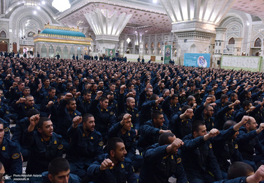تجدید میثاق دانشجویان و فرماندهان دانشگاه افسری و تربیت پلیس امام حسن مجتبی (ع) با آرمان حضرت امام خمینی (س)