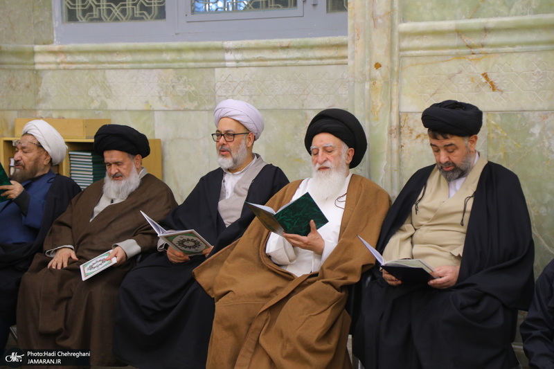 مراسم بزرگداشت شهیدان «علی رازینی» و «محمد مقیسه» در مسجد اعظم قم‎