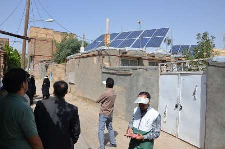 اولین نیروگاه خورشیدی کوچک مقیاس استان قزوین در طرح برکت آفتاب راه اندازی شد