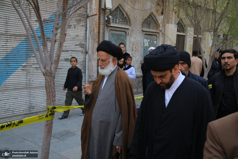 دسته عزاداری شهادت حضرت علی (ع) با حضور آیت‌الله العظمی وحید خراسانی