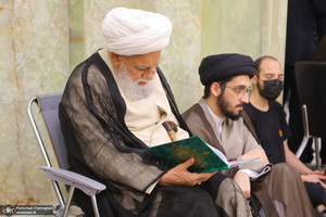 مراسم ترحیم آیت الله نورالله شاه آبادی(ره) در مسجد اعظم قم