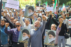 راهپیمایی مردم قم در سالروز قیام 15 خرداد‎‎