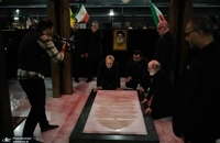 حضور علی لاریجانی بر مزار شهید سید حسن نصرالله (1)