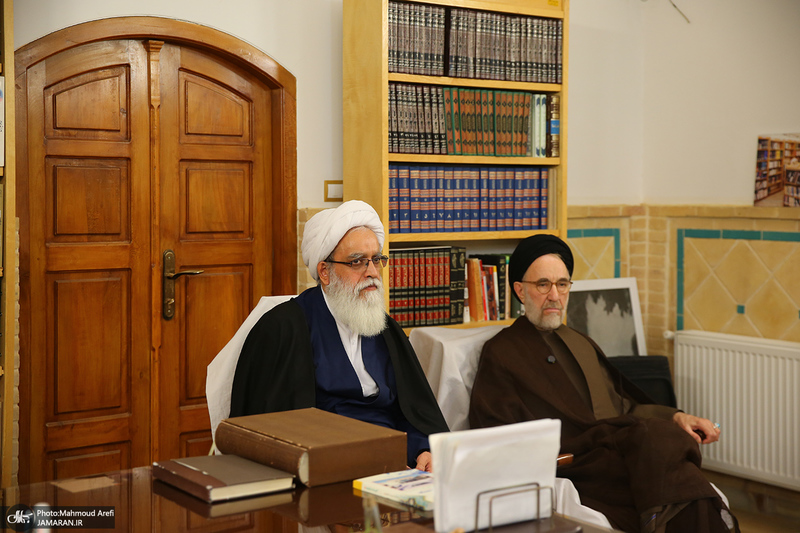 بازدید سید محمد خاتمی از باغ دولت آباد یزد