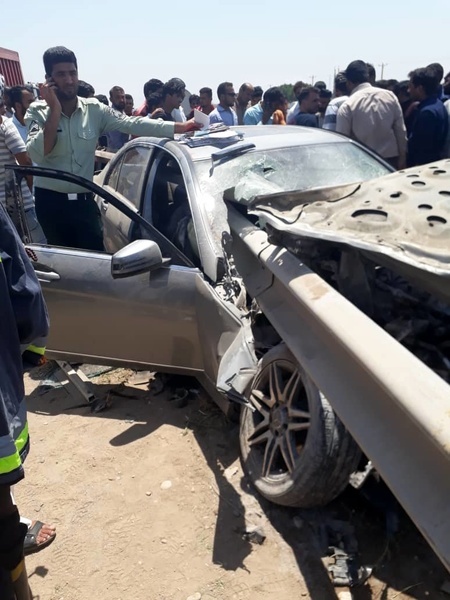 یک کشته در تصادف جاده اهواز - آبادان