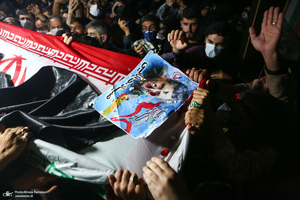 وداع با پیکر مطهر شهید صیاد خدایی در معراج الشهدا