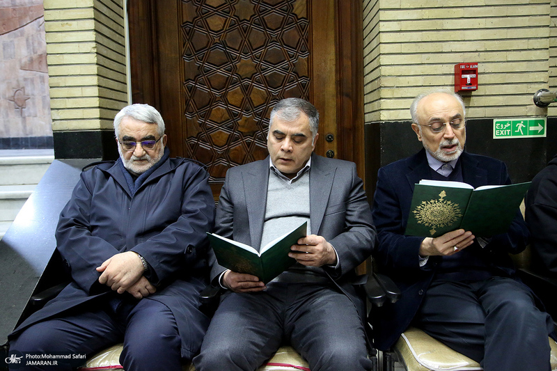 مراسم ترحیم مادر محمد شریعتمداری