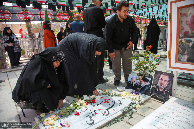 گلزار شهدای جنگ تحمیلی ۱۲روزه در بهشت زهرا (س)