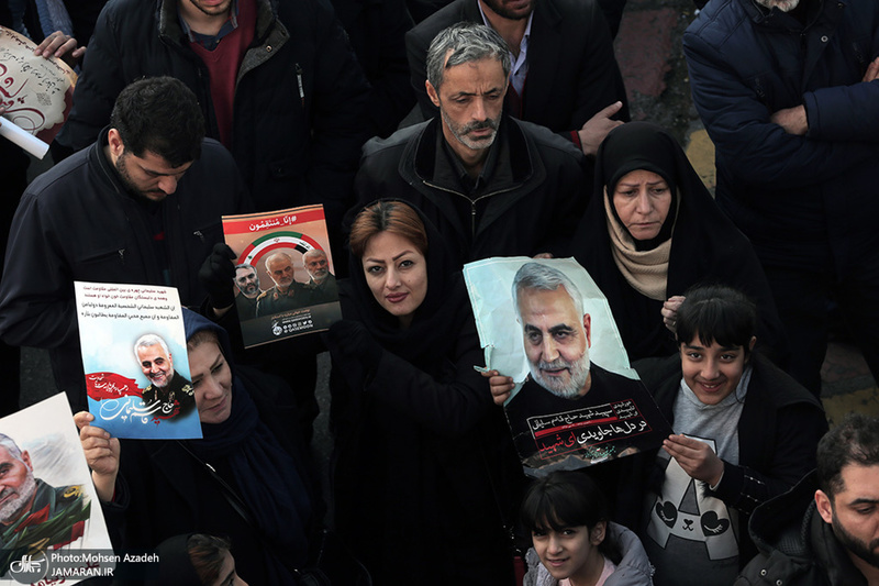 حضور میلیون ها تهرانی در تشییع پیکر مطهر سردار قاسم سلیمانی - 8
