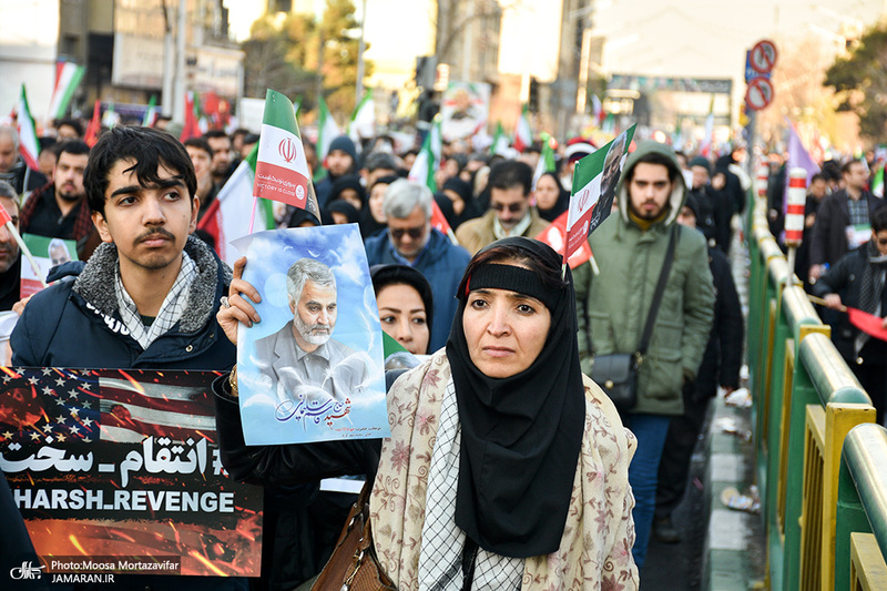 حضور میلیون ها تهرانی در تشییع پیکر مطهر سردار قاسم سلیمانی - 6 