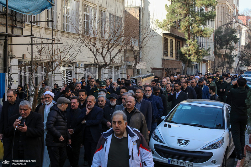 مراسم تشییع مادر شهیدان جواد سپهری