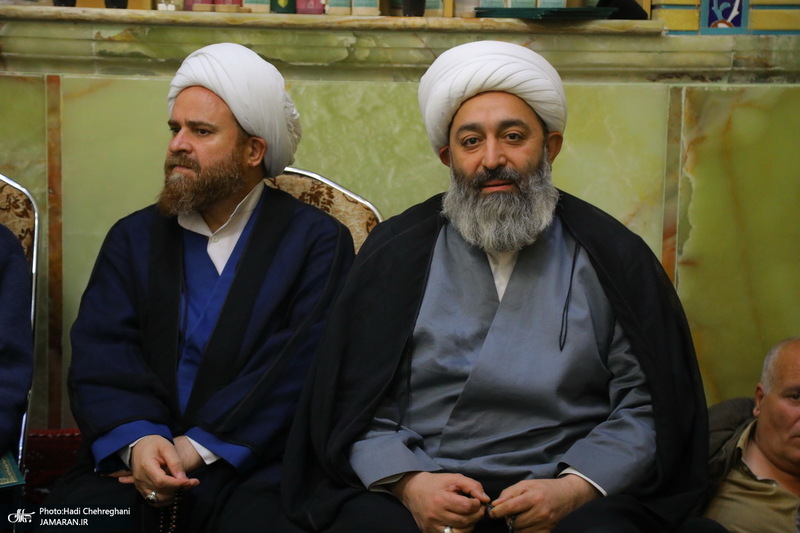 مراسم چهلمین روز درگذشت مرحوم آیت الله سید هادی سیستانی در قم‎