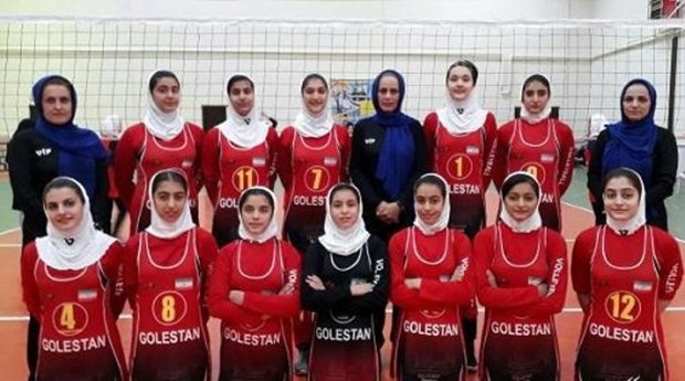 دختران نوجوان گلستان قهرمان والیبال کشور شدند