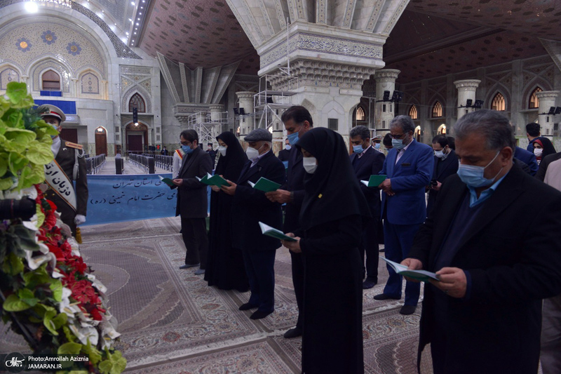 تجدید میثاق اعضای شورای اسلامی استان تهران با آرمان های حضرت امام(س)