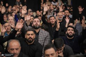 مراسم عزاداری شب شهادت حضرت زهرا (س) در حسینیه امام خمینی(ره)