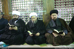 تجدید میثاق رئیس قوه قضائیه و مسئولان عالی قضایی با آرمان‌های امام خمینی(س) 