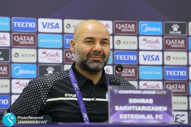 بختیاری زاده: با احترام به السد، امیدوارم برنده بازی شویم