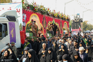 مراسم تشییع پیکرهای مطهر 100 شهید گمنام در تهران-4