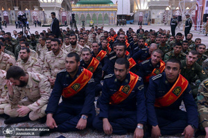 تجدید میثاق کارکنان وظیفه نیروهای مسلح با آرمان های حضرت امام(س)