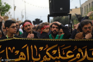 دسته عزاداری شهادت حضرت علی (ع) با حضور آیت‌الله العظمی وحید خراسانی