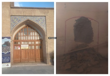 تخریب بخشی از دیوار تاریخی «مسجد نبی» برای ایجاد ورودی تازه / خطر خروج مسجد قزوین از فهرست ثبت جهانی «مساجد ایرانی»